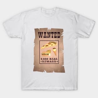 Junk Food Wanted Poster T-Shirt